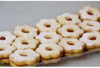 Kytičky linecké vánoční